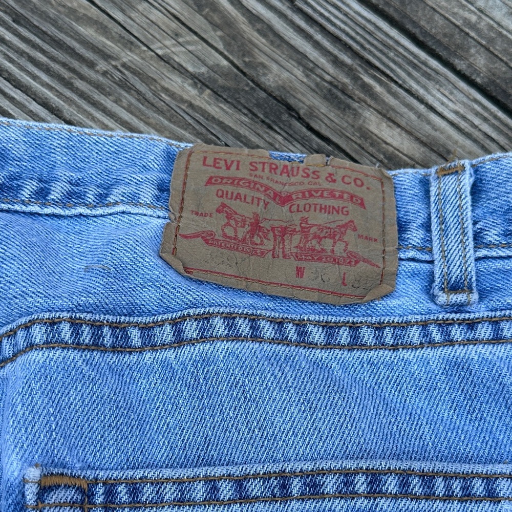 Levi's Light Blue Straight Men's Relaxed fit Jeans 550’s W36 L31 - Picture 7 of 8